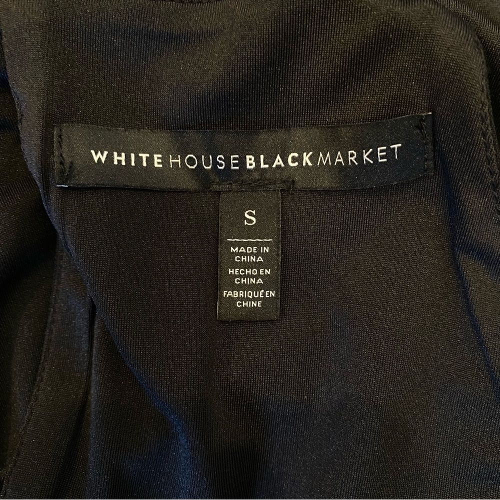 White House Black Market Black Studded Tank Blouse Small - Picture 11 of 14